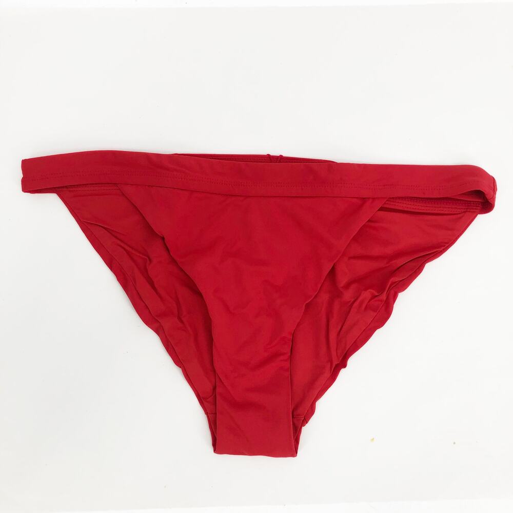 ANDIE SWIM Women's The Banded Cheeky Bikini Bottom XXL Flat Cherry Red NWT - Picture 3 of 8